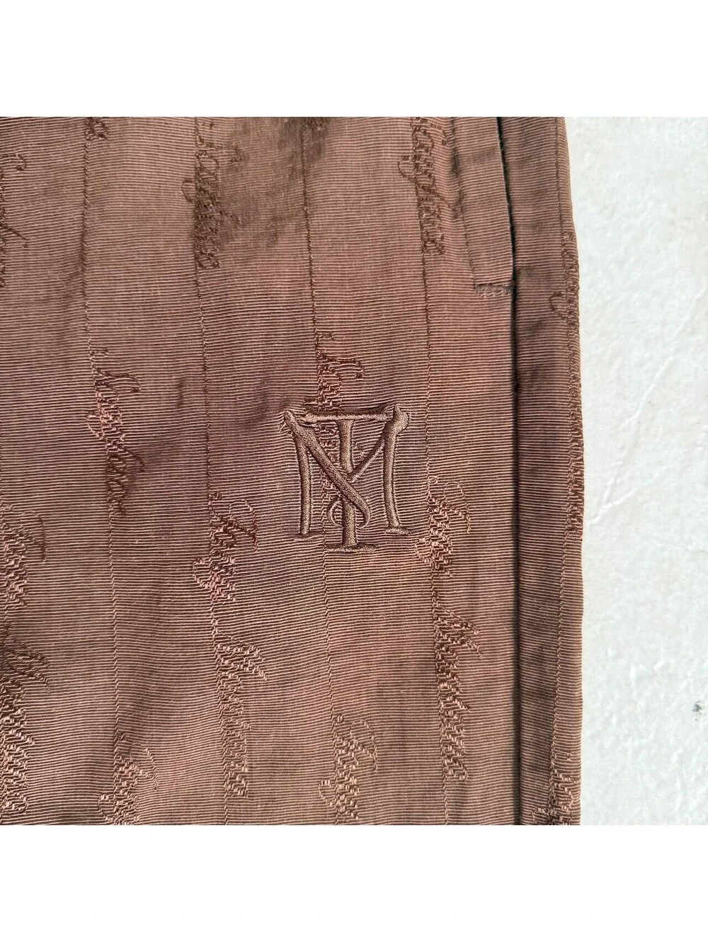 Scarface x Shoe Palace Brown Jogger Pants Mens Large Elastic Waist Logo